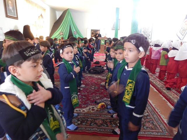 مراسم عزاداری کودکان عاشورائی در خدابنده+تصاویر